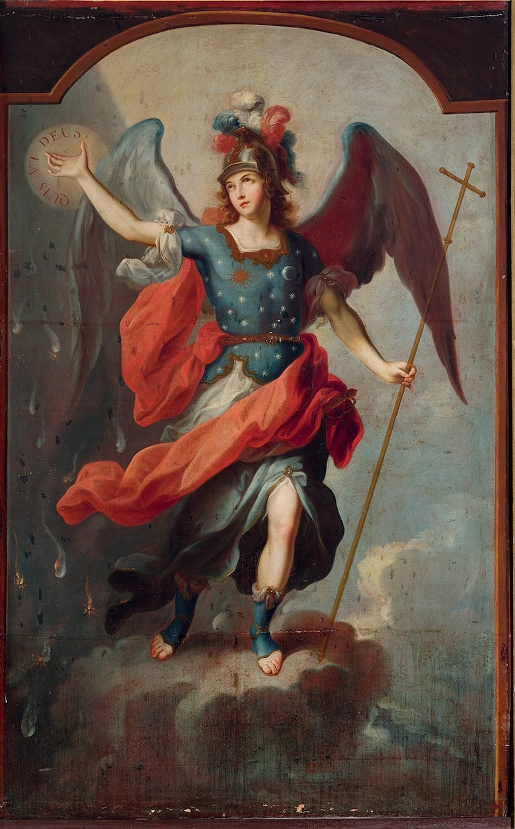 San Miguel Arcángel, (A partir de George Rouault), de Carmen Parra.