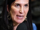 La presidenta de la mesa directiva de la Cámara de Diputados, Kenia López Rabadán