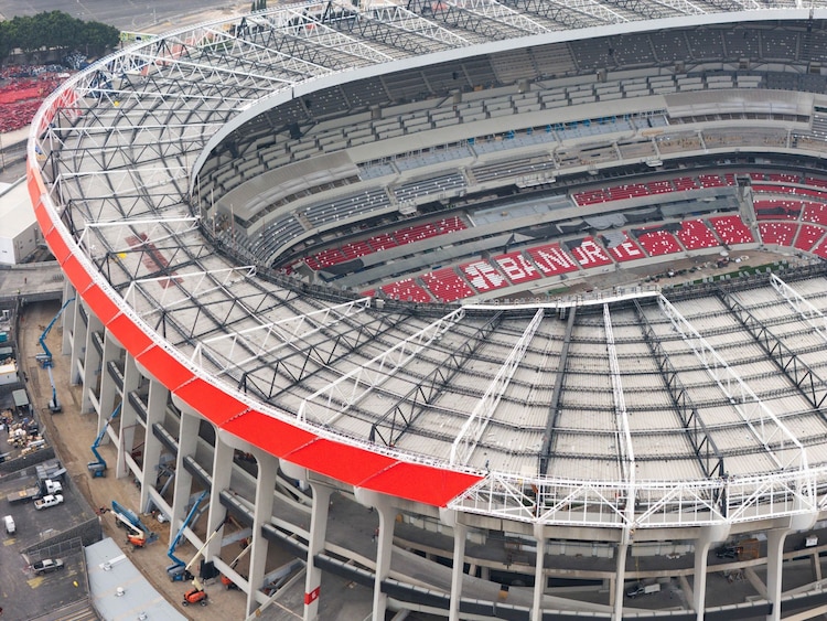 Vista aérea del Estadio Banorte