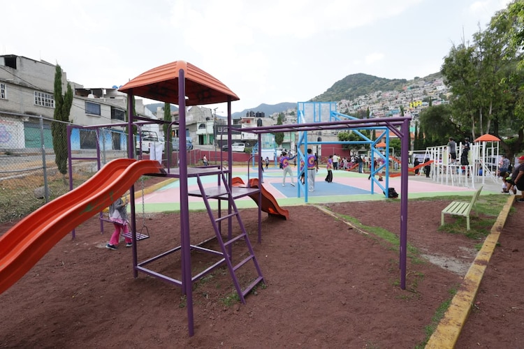 Así luce el el rehabilitado Parque de Ampliación Tulpetlac.