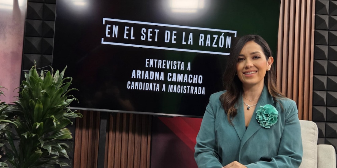 La aspirante a magistrada del TDJ, Ariadna Camacho, ayer, en entrevista con La Razón.