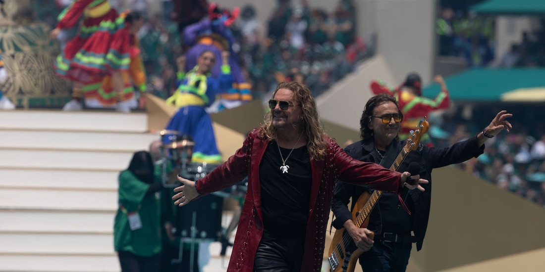 Maná durante la ceremonia inaugural de la Copa Mundial de la FIFA 2026