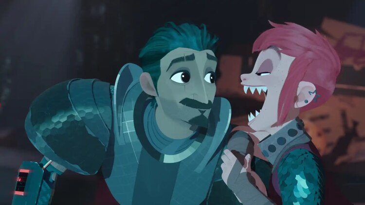 Nimona y el caballero se unen para tratar de probar la inocencia de él