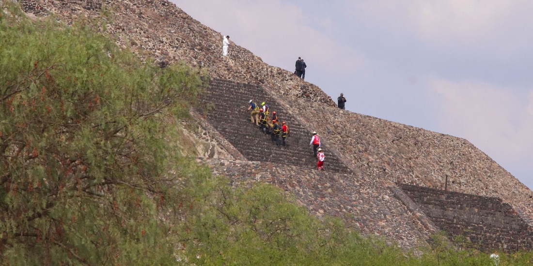 Balacera en la zona arqueológica de Teotihuacán dejó una turista canadiense muerta, el 20 de abril de 2026.