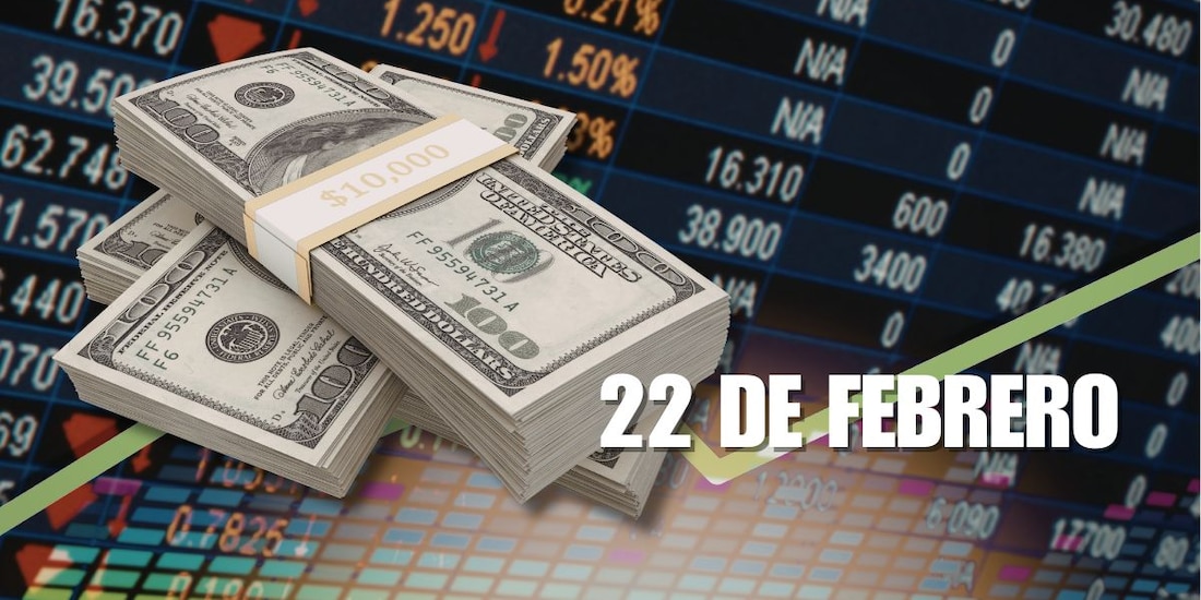 Este es el precio del dólar hoy, 22 de febrero.