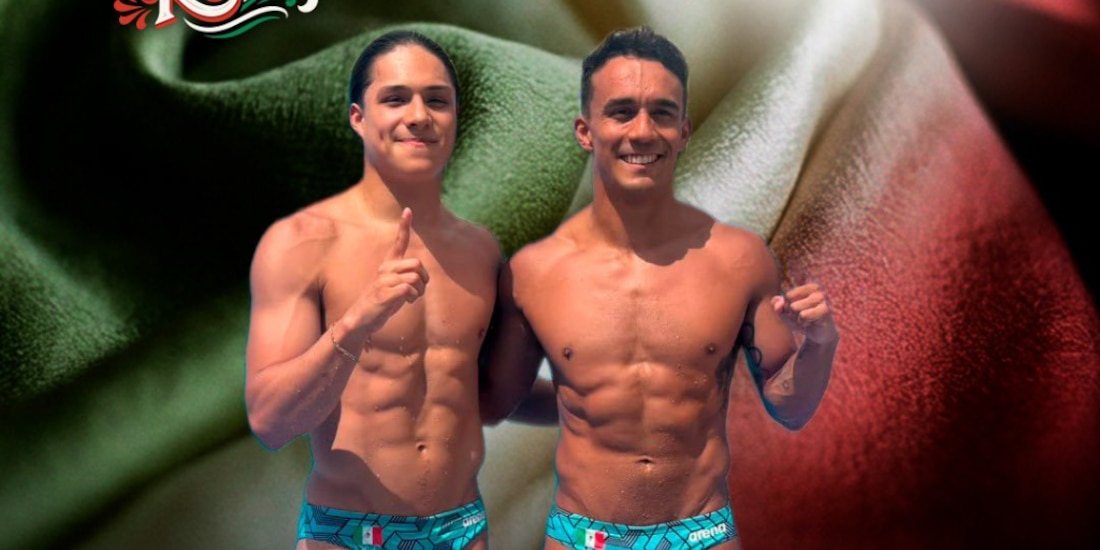 Osmar Olvera y Juan Celaya ganaron medalla de oro en clavados sincronizados.