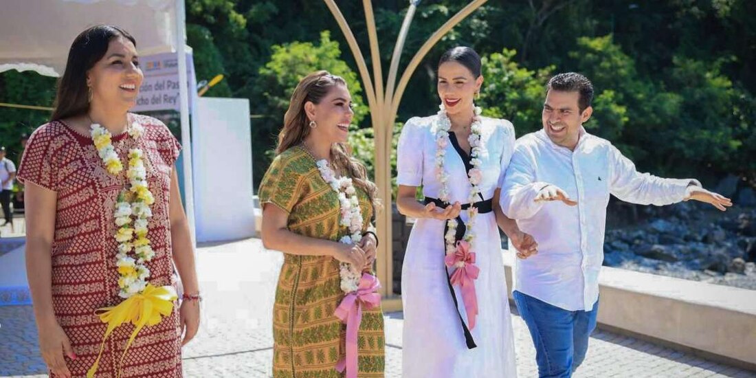 Evelyn Salgado inaugura el paseo turístico ‘Capricho del Rey’, en Zihuatanejo.