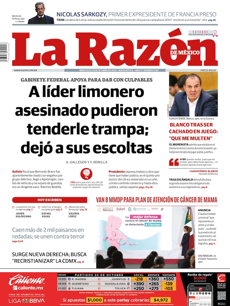 La Razón 22 Octubre 2025