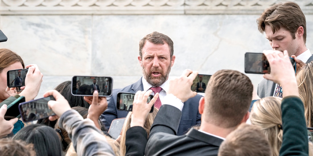 El nuevo secretario del DHS de EU, Markwayne Mullin, el 5 de marzo.