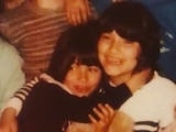 Laura Pausini con su hermana Silvia.