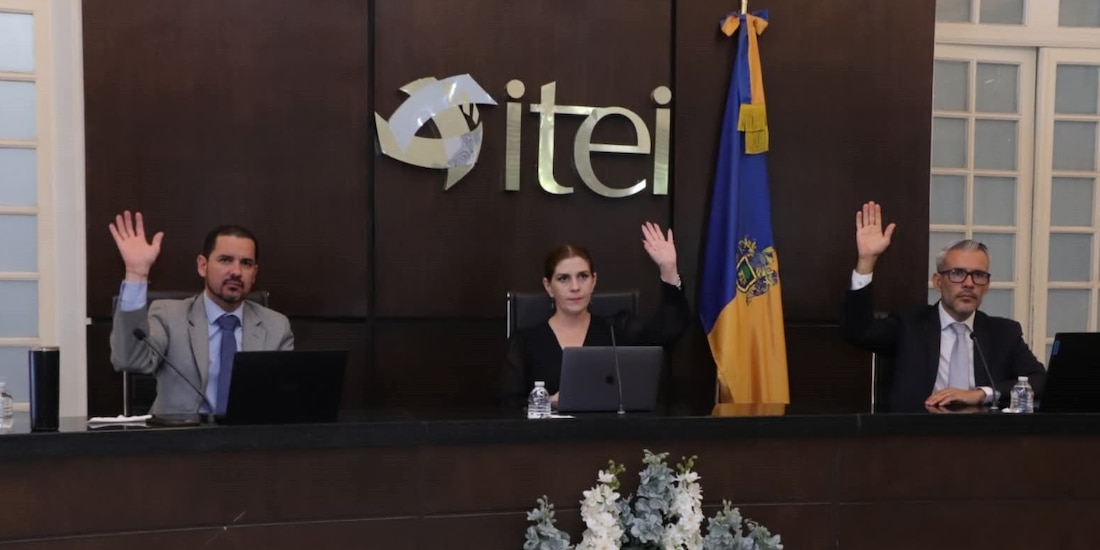 La presidenta del ITEI de Jalisco, Olga Navarro, en la sesión del pasado miércoles.