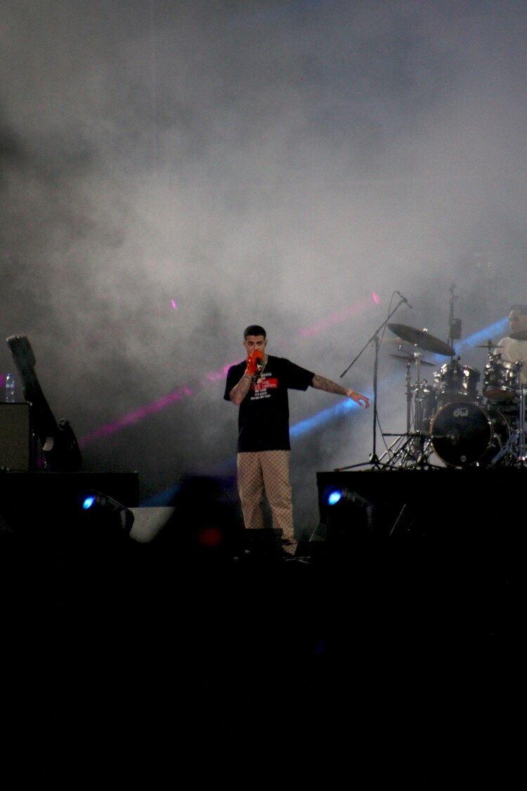 Lunay en su presentación en el Flow Fest 2021