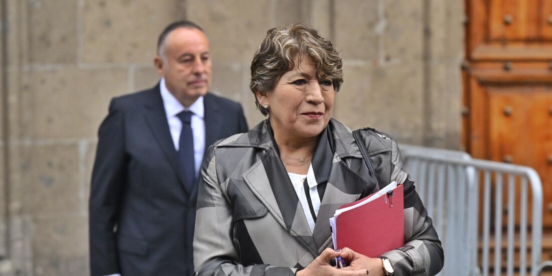 La gobernadora Delfina Gómez, el pasado 20 de marzo