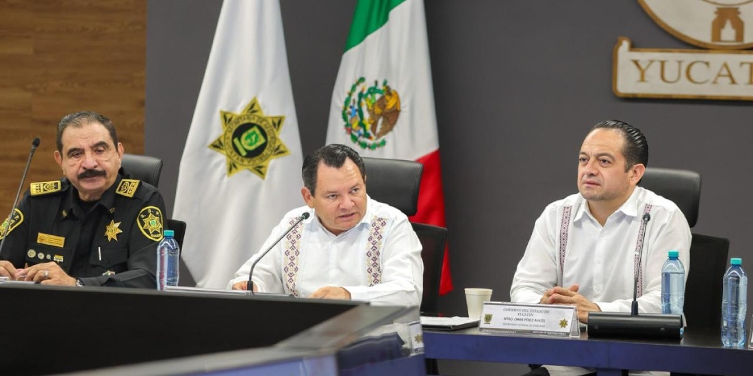 Joaquín Díaz Mena llama a redoblar esfuerzos de seguridad en Yucatán.