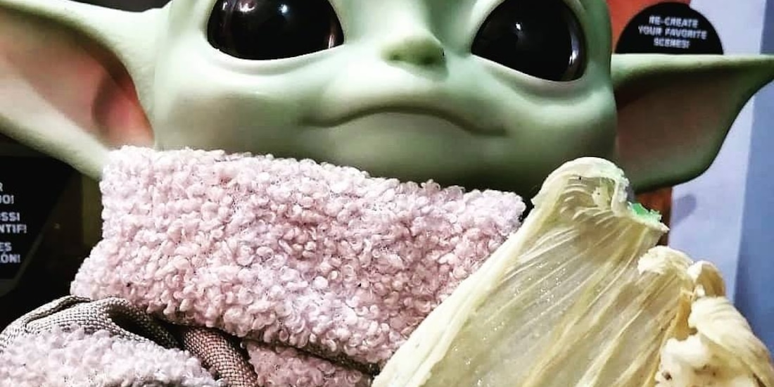 Tamales de Baby Yoda