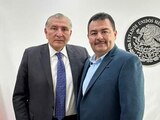 Adán Augusto López, titular de la Segob, se reunió con presidente municipal de García.