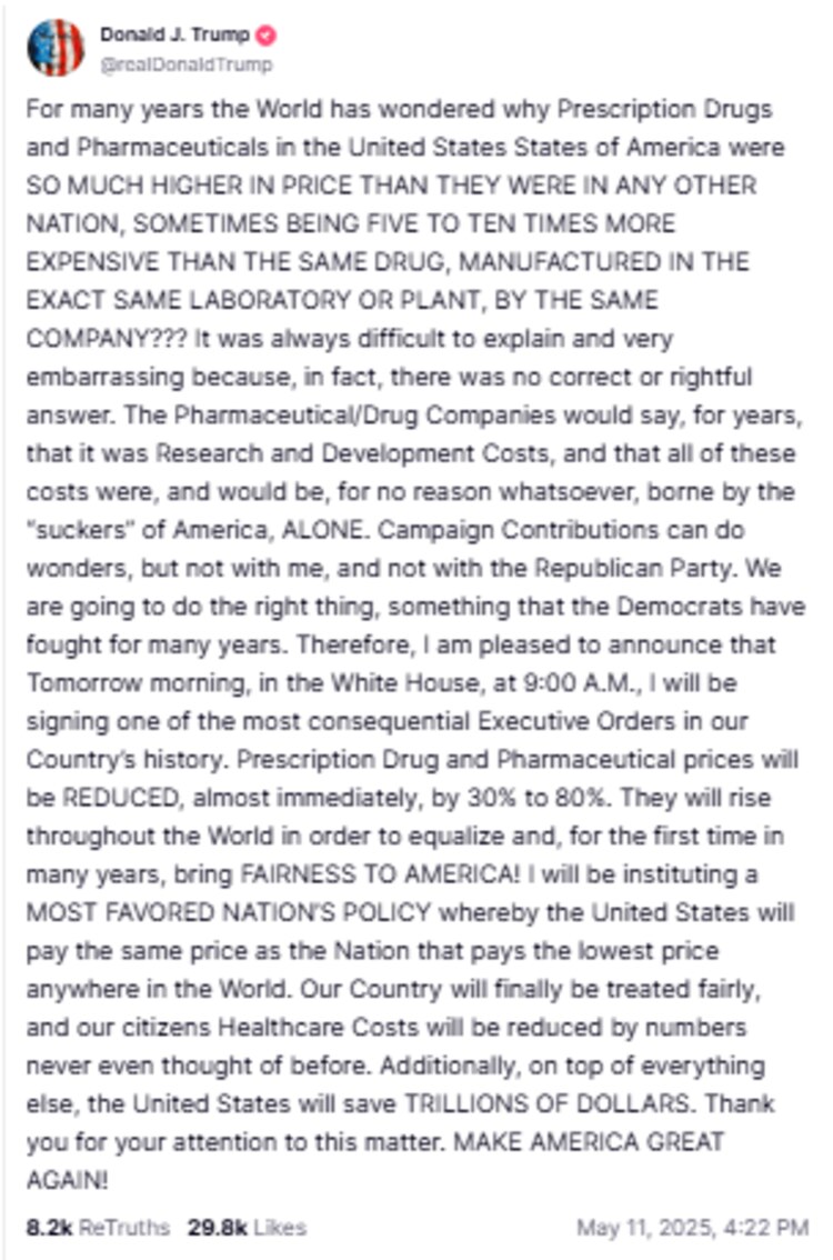 Post de Donald Trump