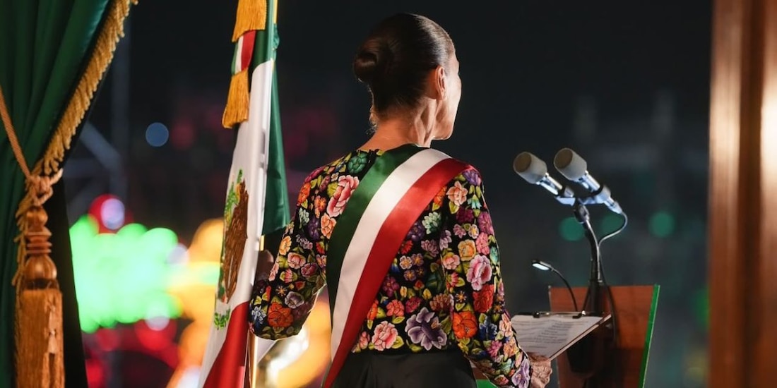 Presidenta Claudia Sheinbaum Pardo encabezó la ceremonia en conmemoración del 216 aniversario de la Independencia de México