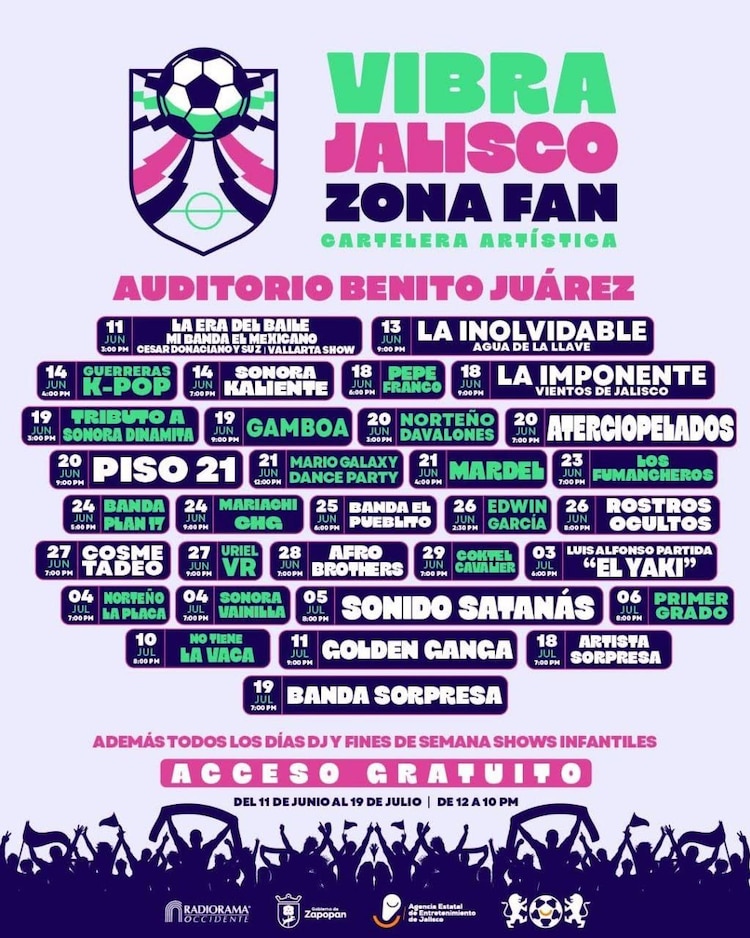 Carteleta de la Zona Fan Guadalajara