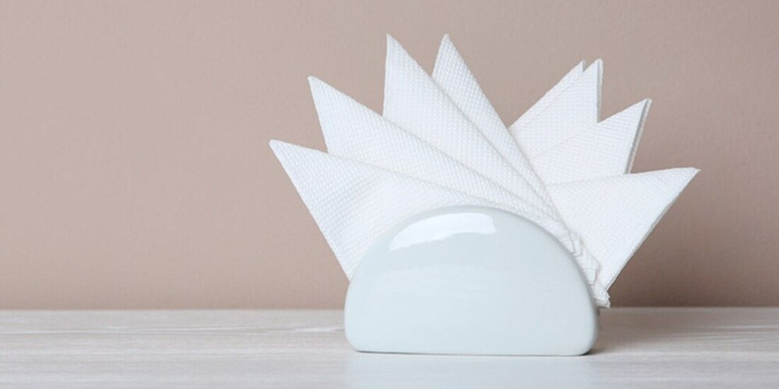 Servilletas de papel.