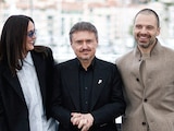 RENATE REINSVE, Cristian Mungiu y Sebastian Stan, de Fjord, en Cannes