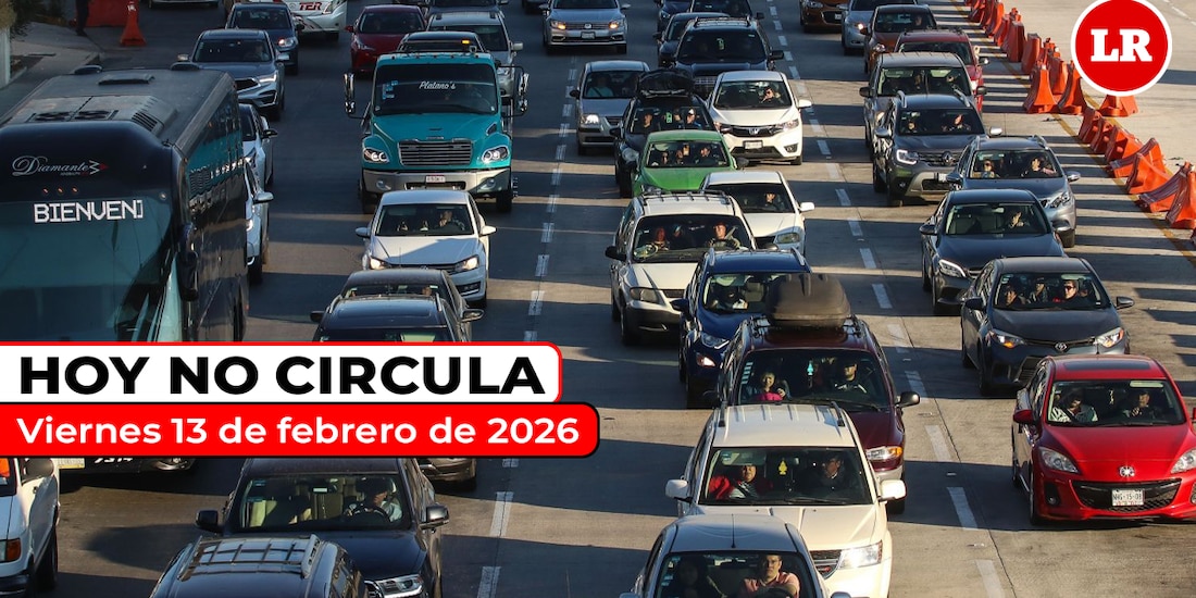 Te compartimos cómo aplica el Hoy No Circula viernes 13 de febrero de 2026 en la ZMVM.