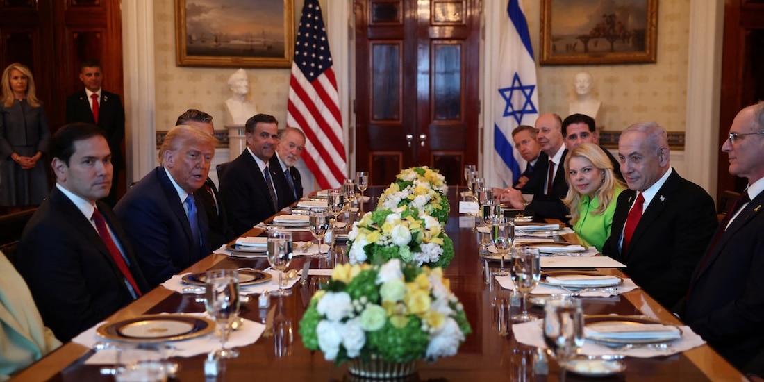 Benjamín Netanyahu y Donald Trump, en su tercera reunión en lo que va del año.