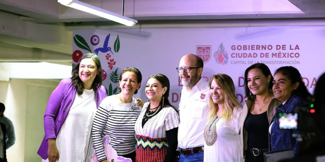 Clara Brugada en evento de este jueves 3 de septiembre.
