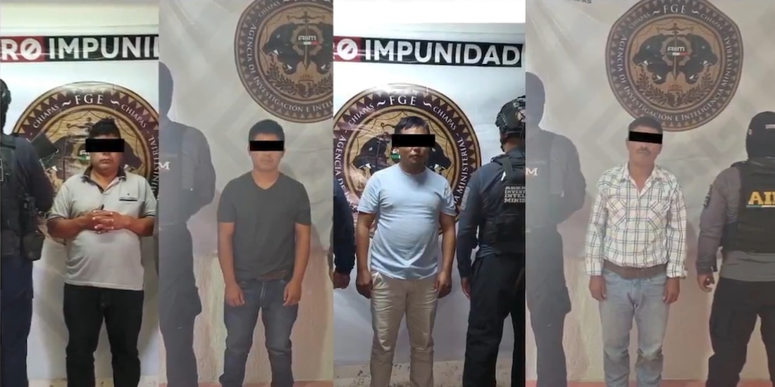 Cuatro detenidos por abuso sexual de menor en Sabanilla, Chiapas.