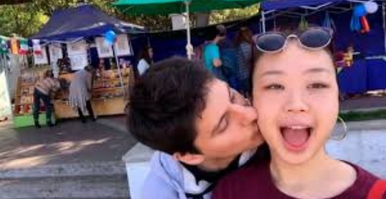 Narumi Kurosaki y Nicolás Zepeda