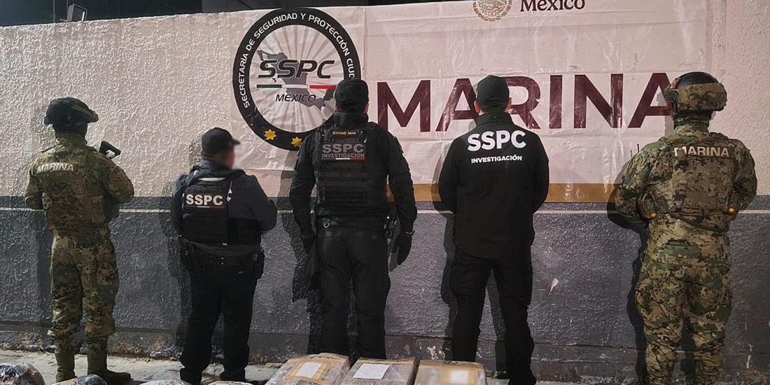 Como parte de las acciones para combatir el tráfico de drogas, en Baja California, autoridades aseguraron 150 kg de metanfetamina.