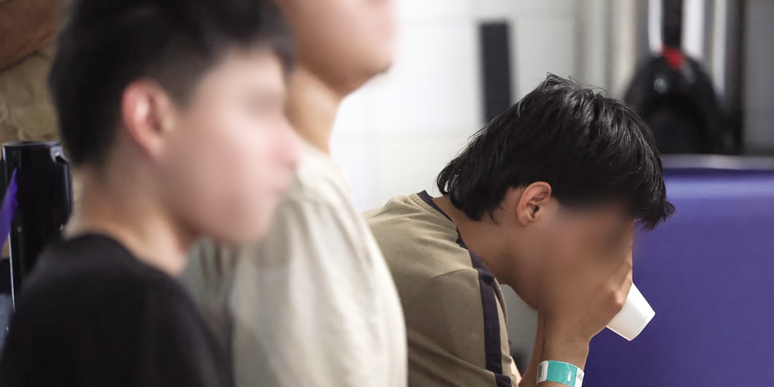 Migrantes mexicanos deportados de EU a Guatemala, ayer.