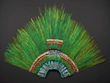 Imagen del penacho de Moctezuma que se encuentra en Viena.