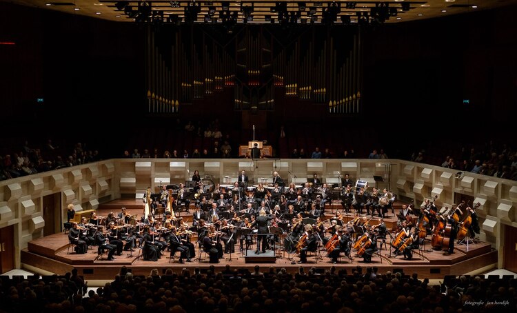 Músicos de la Sinfonía Rotterdam, agrupación fundada en el 2000.
