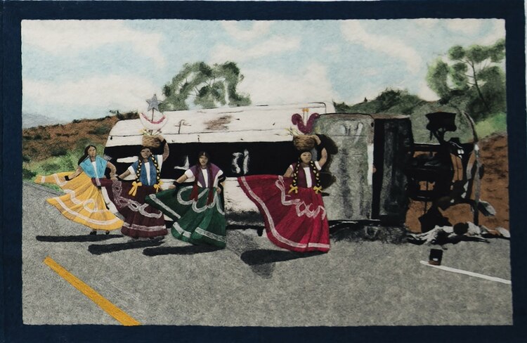 Nochixtlán VI”, de Adela Golbard; una de las piezas que Enrique Guerrero vende en Plataforma2020