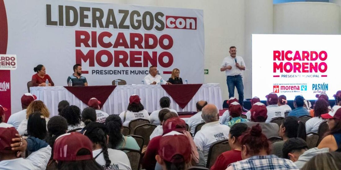 Líderes de colonias y delegaciones que operaban para el PRI en Toluca, se suman al proyecto de Ricardo Moreno.