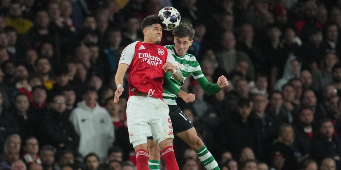 Arsenal y Sporting empatan en la vuelta.