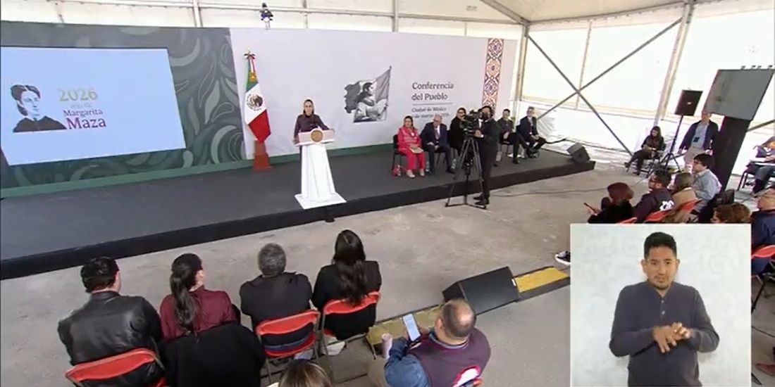 La mañanera de Claudia Sheinbaum se realizó hoy desde la GAM.