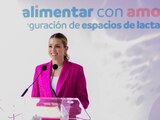 Mariana rodríguez inauguró tres lactarios en