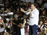 Alfonso Durazo Montaño, aspirante a la gubernatura por la alianza "Juntos haremos historia en Sonora".