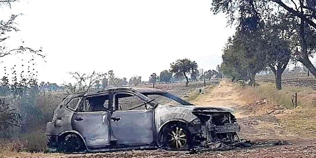 Murieron calcinados dentro de una camioneta en Valle de Santiago, Guanajuato
