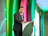 El gobernador de San Luis Potosí, Ricardo Gallardo Cardona, durante la presentación de su Quinto Informe de Gobierno, el 21 de septiembre de 2026.