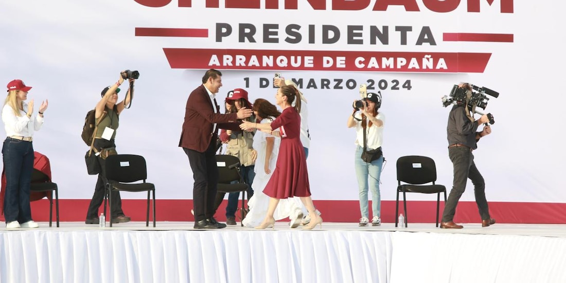 Armenta presente en el arranque de campaña de la Dra. Claudia Sheinbaum.