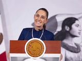 La Presidenta de México este jueves en Palacio Nacional.