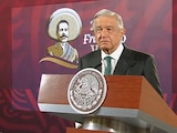 Andrés Manuel López Obrador, Presidente de México, durante su conferencia matutina de este miércoles.