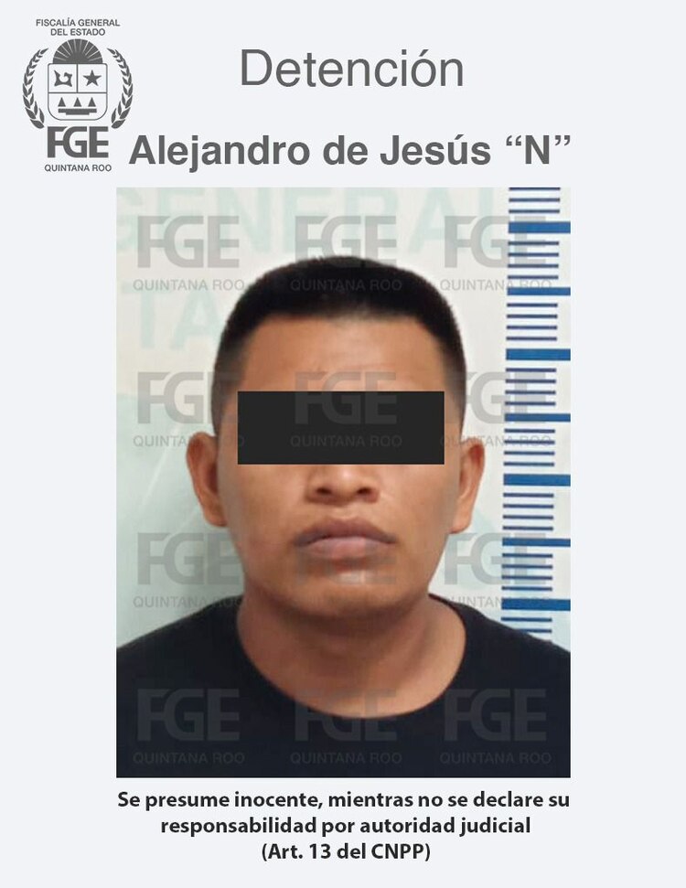 Jesús "N", alias "Fiscalito", detenido por su probable participación en múltiples homicidios.