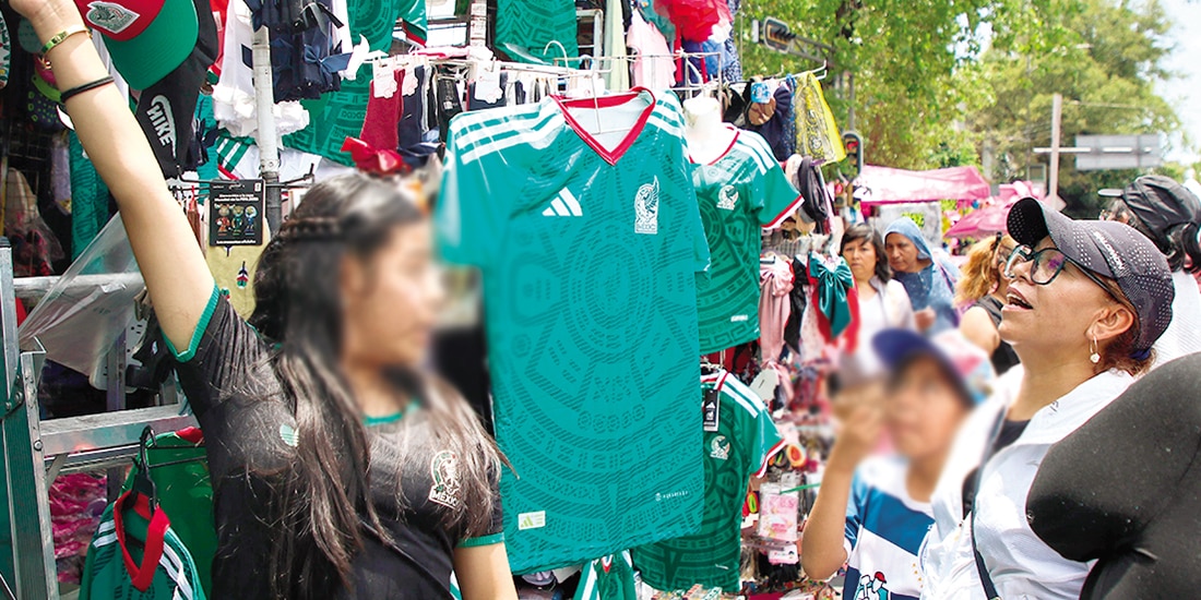 En zonas céntricas de la ciudad es común observar negocios en los cuales niñas, niños y adolescentes ofrecen productos, incuso del Mundial de Futbol.