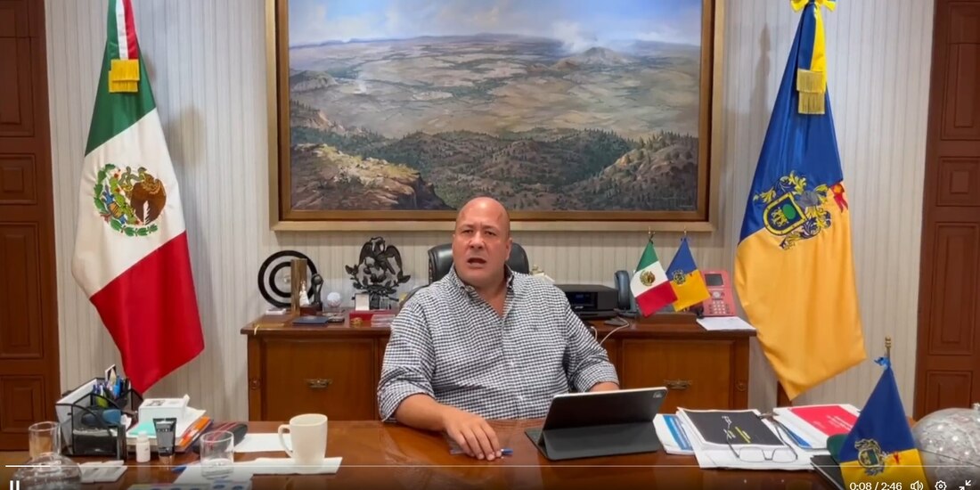 Mensaje del gobernador Enrique Alfaro.