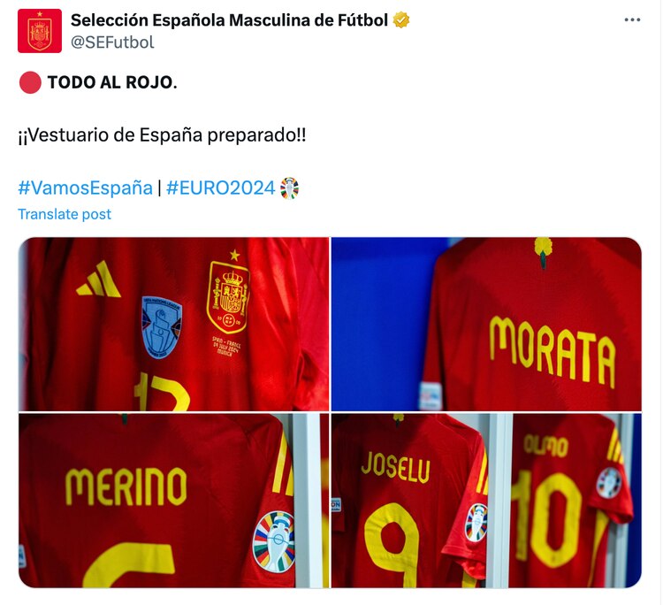 España enfrenta a Francia por el pase a la final de la Eurocopa 2024.