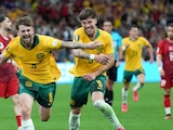 Connor Metcalfe festeja su gol en el triunfo de Australia sobre Turquía en la Copa del Mundo 2026.